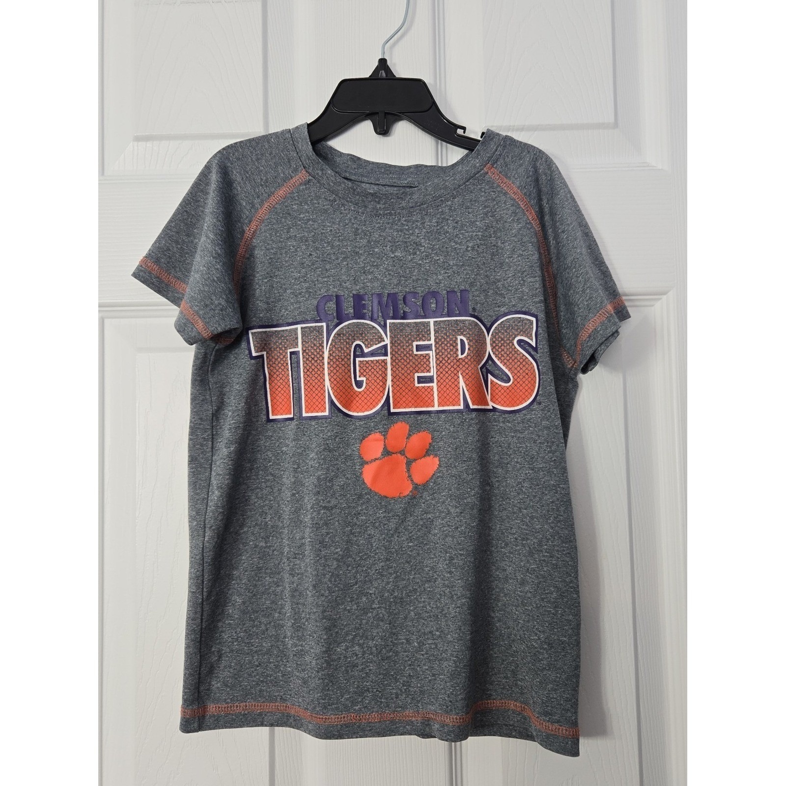 Clemson Tigers Shirt Rivalry Theads 91 Brand Size Xs 45 Grey Orange Clemson Tigers Shirt Rivalry Theads 91 Brand Size Xs 45 Grey Orange